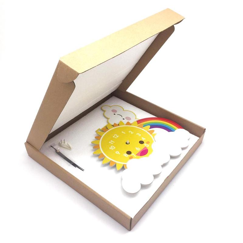 Sunny Rainbow Wall Clock
