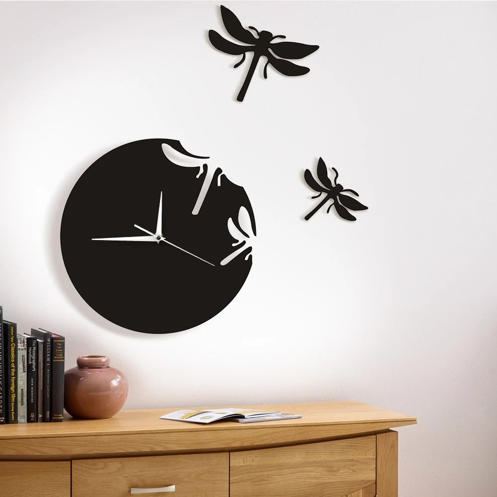 Modern Dragonfly Wall Clock