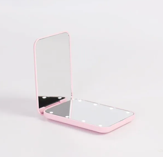 Glowing Foldable LED Makeup Mirror